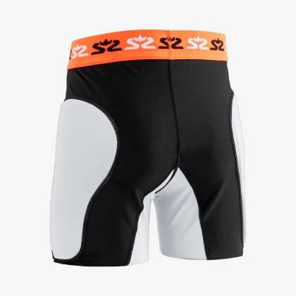 SALMING E-Series Protective Shorts White/Orange