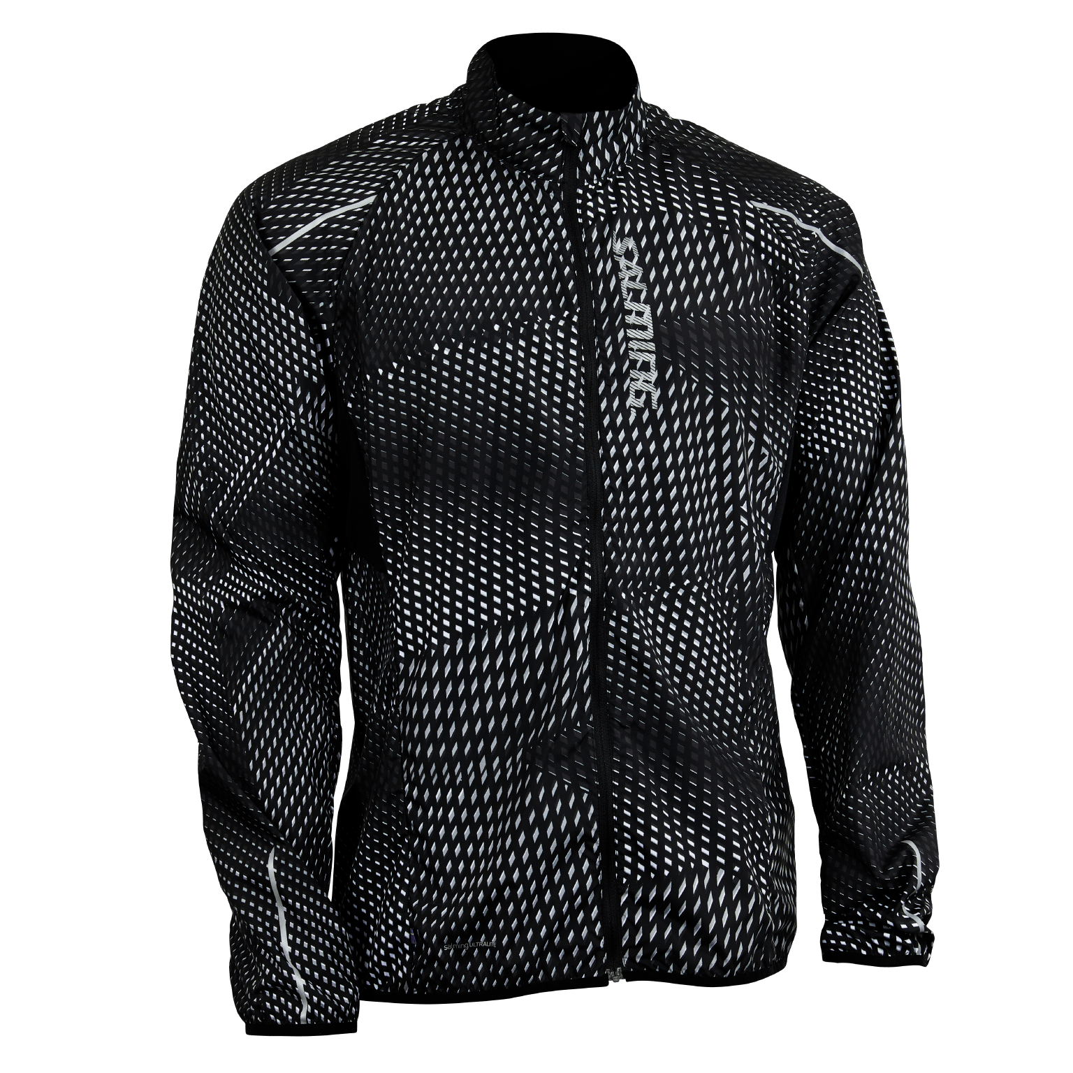 SALMING Run Ultralite Jacket 3.0 Men Black All Over Print