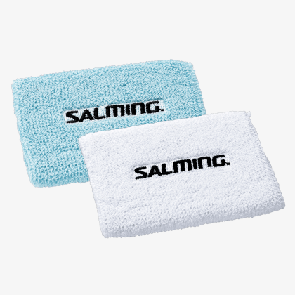 SALMING Wristband Mid 2.0 2-pack Turquoise/White