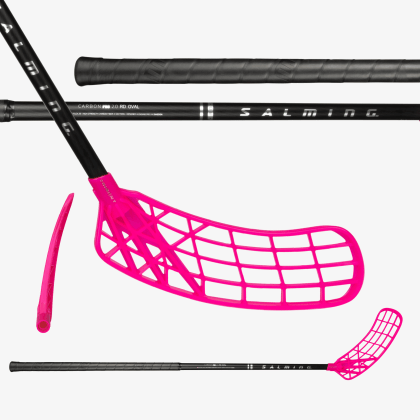 SALMING Q-series Carbon Pro 2.0 RD Oval Trident 29 Black/Silver