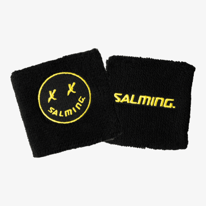 SALMING Wristband Short 2-pack ICON Black/Yellow