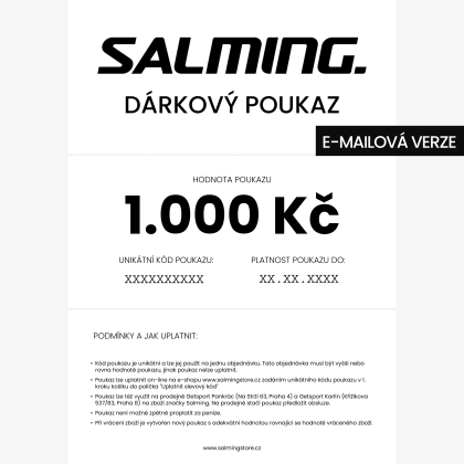 Dárkový poukaz Salmingstore - 1000 Kč