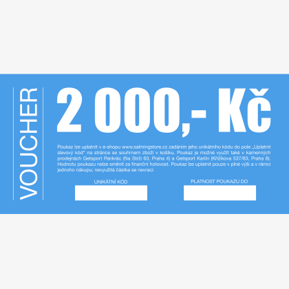 Dárkový poukaz Salmingstore - 2000 Kč